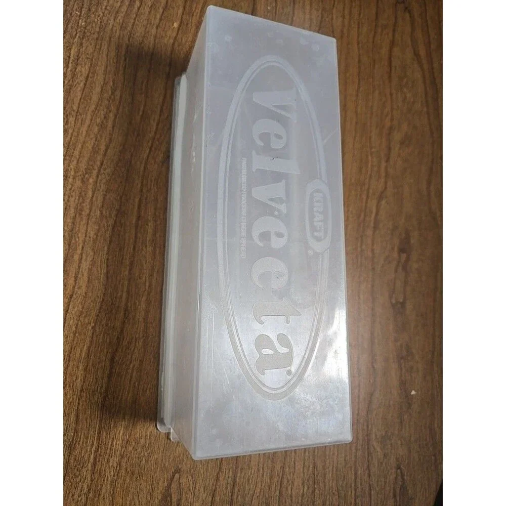 Vintage 80s Kraft Velveeta Loafsaver Clear Plastic 2 lb. Cheese Keeper Container